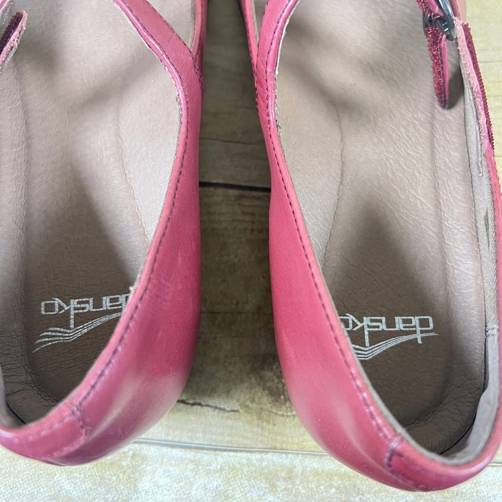 Dansko Women's  Kaelyn Mary Jane Shoes Cabernet  Size 39 8.5 M - Picture 7 of 14